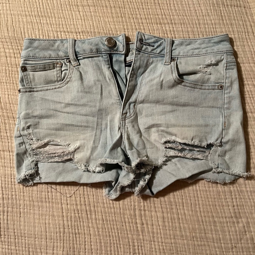 American Eagle Distressed Denim Shorts